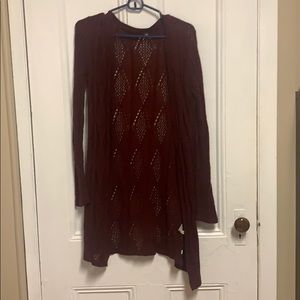 Maroon cardigan medium